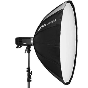 Godox AD-S85S Parabolic Softbox with Godox Mount and Grid (Gold/Silver, 33.5") at PROCAM | procam.com