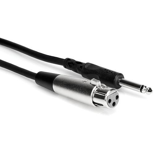 Hosa Mono 1/4'' Male to 3-Pin XLR Female Audio Cable - 5' | PROCAM