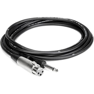 Hosa Mono 1/4'' Male to 3-Pin XLR Female Audio Cable - 5' at PROCAM | procam.com