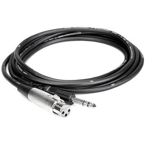 Hosa Stereo 1/4'' Male to 3-Pin XLR Female Interconnect Cable - 3 at PROCAM | procam.com