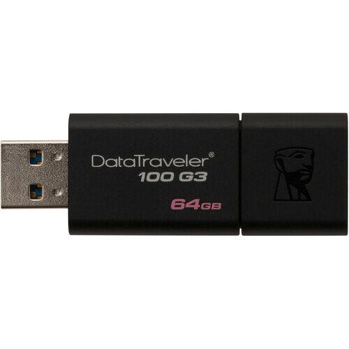 Kingston Data Traveler 100 G3 USB 3.0 Flash Drive - 64GB | PROCAM