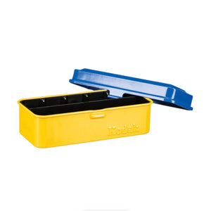 Kodak Steel 120/135mm Film Case (Blue Lid/Yellow Body) at PROCAM | procam.com