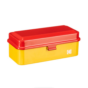 Kodak Steel 120/135mm Film Case (Red Lid/Yellow Body) at PROCAM | procam.com