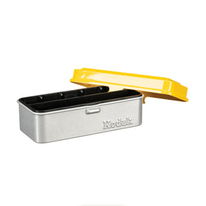Kodak Steel 120/135mm Film Case (Yellow Lid/Silver Body) at PROCAM | procam.com