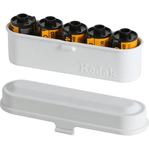 Kodak Steel 135mm Film Case (White Lid/White Body) at PROCAM | procam.com