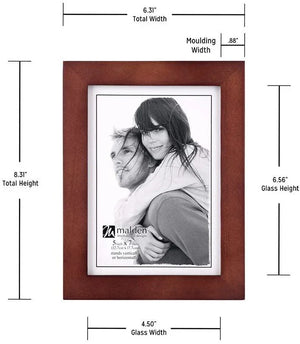 Malden 5x7 Linear Frame - Dark Walnut at PROCAM | procam.com