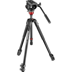 Manfrotto 500 Fluid Video Head with 190X Video Aluminum Tripod & Leveling Column Kit at PROCAM | procam.com