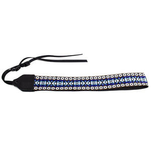 Perri's Leathers Ltd. 2" Nylon Camera Strap (Retro Hootenanny Blue/White) at PROCAM | procam.com