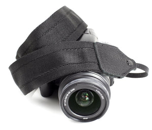 Perri's Leathers Ltd. 2" Padded Seatbelt Camera Strap (Black) at PROCAM | procam.com