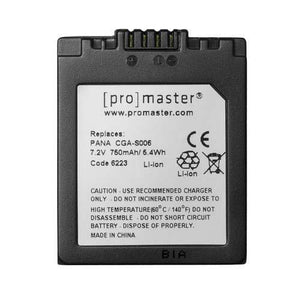 ProMaster CGA-S006 Battery for Panasonic at PROCAM | procam.com