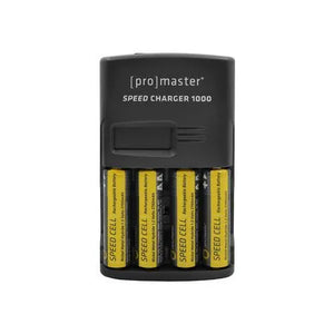 ProMaster Speed Charger 1000 w/ 4 x AA NiMH Battery Kit (2700mAh) at PROCAM | procam.com
