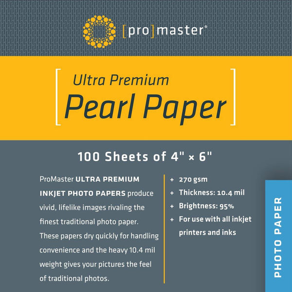 ProMaster Ultra Premium Pearl Paper - 4 x 6'' (100 Sheets) | PROCAM