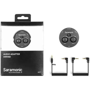 Saramonic AX1 Passive 2-Channel Audio Mixer for Cameras, Smartphones, Tablets, and Computers at PROCAM | procam.com