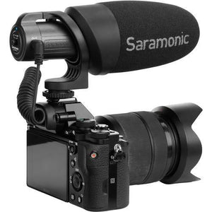 Saramonic CamMic+ Battery-Powered Camera-Mount Shotgun Microphone for DSLR Cameras and Smartphones at PROCAM | procam.com