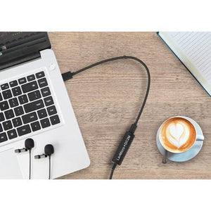 Saramonic LavMicro+DC2M Dual Omnidirectional Lavalier Microphone with Monitoring for iOS, Android & Computer at PROCAM | procam.com