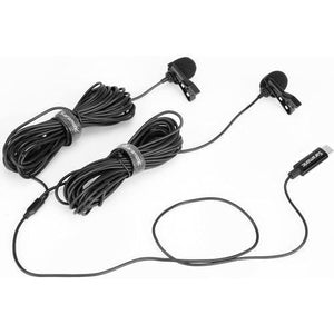 Saramonic LavMicro U3C Dual Omnidirectional Lavalier Microphones with USB Type-C Connector for Android Devices (19.6' Cable) at PROCAM | procam.com