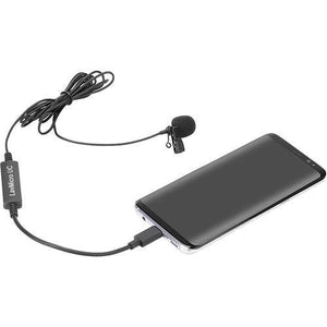 Saramonic LavMicro-UC Omnidirectional Lavalier Mic for USB Type-C Devices with Signal Converter at PROCAM | procam.com