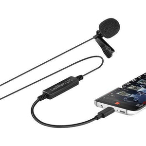 Saramonic LavMicro-UC Omnidirectional Lavalier Mic for USB Type-C Devices with Signal Converter at PROCAM | procam.com