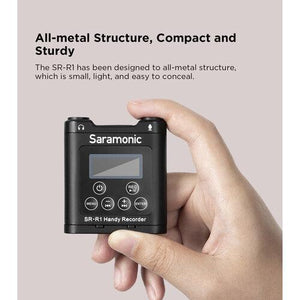 Saramonic SR-R1 Belt Pack Recorder with DK3 Lavalier and MicroSD Card at PROCAM | procam.com