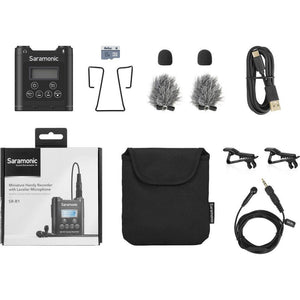 Saramonic SR-R1 Belt Pack Recorder with DK3 Lavalier and MicroSD Card at PROCAM | procam.com