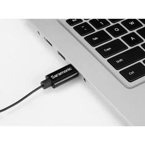 Saramonic SR-ULM10 Omnidirectional USB Lavalier Microphone (6.5' Cable) at PROCAM | procam.com