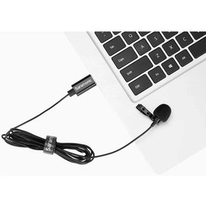 Saramonic SR-ULM10L Omnidirectional USB Lavalier Microphone (19.7' Cable) at PROCAM | procam.com