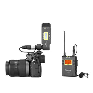 Saramonic UwMic9 TX9+RX-XLR9 UHF Wireless Lavalier Mic System with Plug-On Receiver at PROCAM | procam.com