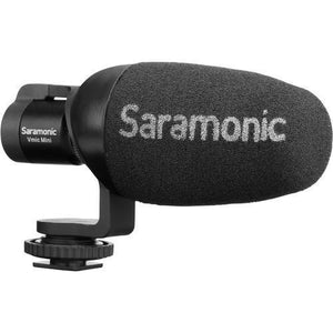 Saramonic Vmic Mini Ultra-Compact Camera-Mount Shotgun Microphone for DSLR Cameras and Smartphones at PROCAM | procam.com