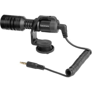 Saramonic Vmic Mini Ultra-Compact Camera-Mount Shotgun Microphone for DSLR Cameras and Smartphones at PROCAM | procam.com