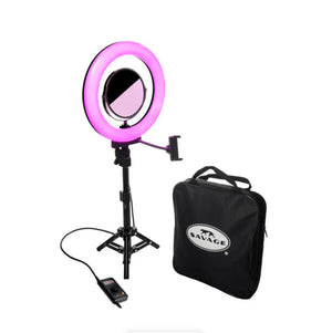 Savage 12" Bi-Color RGB Tabletop Ring Light with Stand and Carrying Case at PROCAM | procam.com
