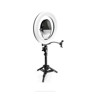 Savage 12" Bi-Color RGB Tabletop Ring Light with Stand and Carrying Case at PROCAM | procam.com
