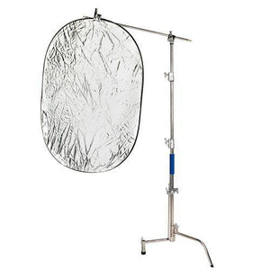 Savage Stainless Steel C-Stand Kit with 53" x 18' White Seamless Paper (9.5') at PROCAM | procam.com