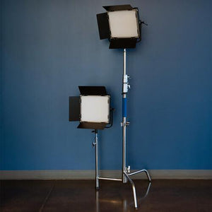 Savage Stainless Steel C-Stand Kit with 53" x 18' White Seamless Paper (9.5') at PROCAM | procam.com