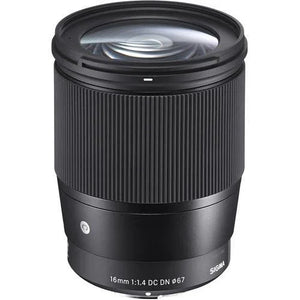 Sigma 16mm f/1.4 DC DN Contemporary Lens for Sony E-Mount at PROCAM | procam.com