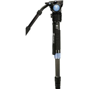 Sirui 10X Carbon Fiber 4 Section Monopod with Feet and VH10X Head at PROCAM | procam.com
