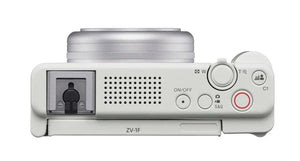 Sony ZV-1F Vlogging Camera (White) at PROCAM | procam.com