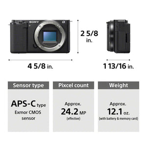 Sony ZV-E10 Mirrorless Camera (Body Only, Black) at PROCAM | procam.com