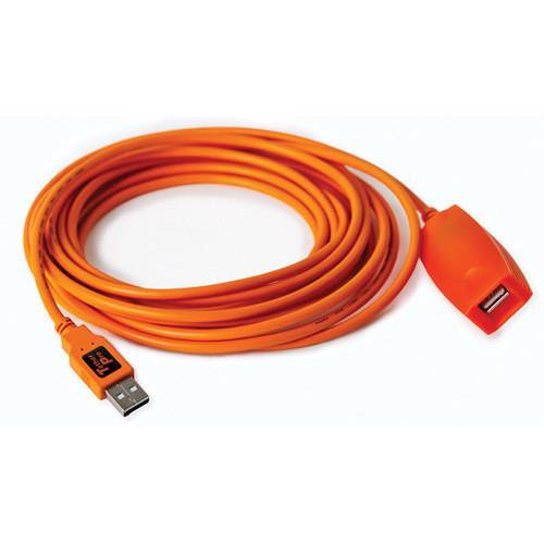 Tether Tools TetherPro USB 3.0 Active Extension, 16' (Hi-Visibility Orange) | PROCAM