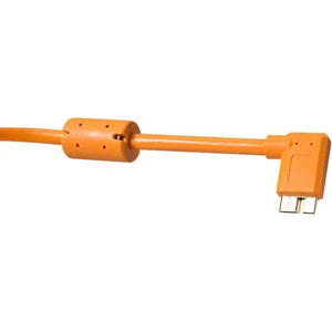 Tether Tools USB 3.0 Type-A Male to Micro-USB Right-Angle Male Cable (15', Orange) at PROCAM | procam.com