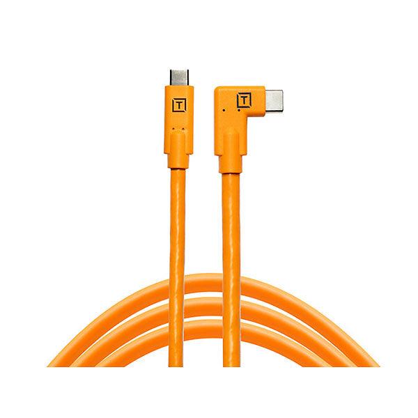 TetherPro USB-C to USB-C Right Angle - Orange | PROCAM