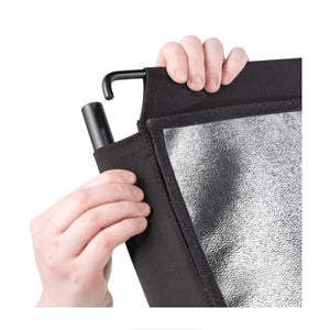 Westcott Eyelighter 3 Reflective Panel (Silver, White, and Sunlight Fabric) at PROCAM | procam.com