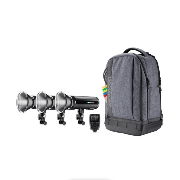 Westcott FJ200 Strobe 3-Light Backpack Kit with FJ-X3 S Wireless Trigger for Sony Cameras | PROCAM