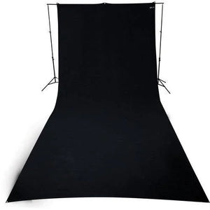 Westcott Wrinkle-Resistant Backdrop - Rich Black (9' x 20') at PROCAM | procam.com