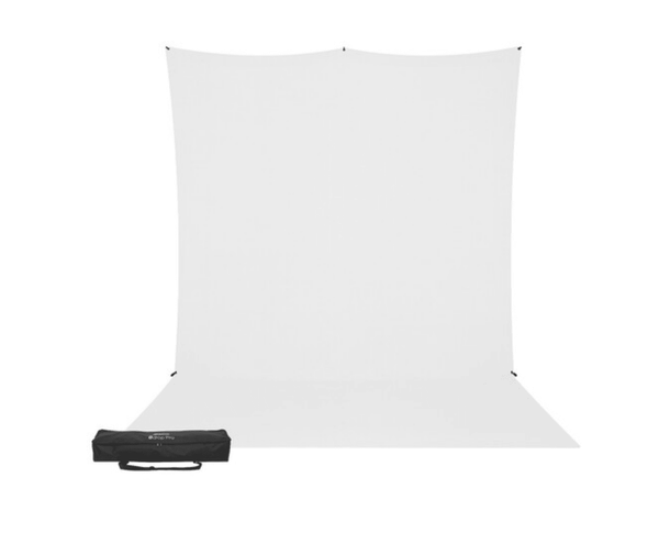 Westcott X-Drop Pro Fabric Backdrop Sweep Kit (High-Key White, 8 x 13') | PROCAM