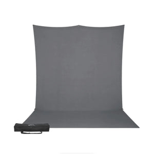 Westcott X-Drop Pro Fabric Backdrop Sweep Kit (Neutral Gray, 8 x 13') at PROCAM | procam.com