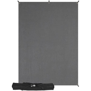 Westcott X-Drop Wrinkle-Resistant Backdrop Kit - Neutral Gray (5' x 7') at PROCAM | procam.com