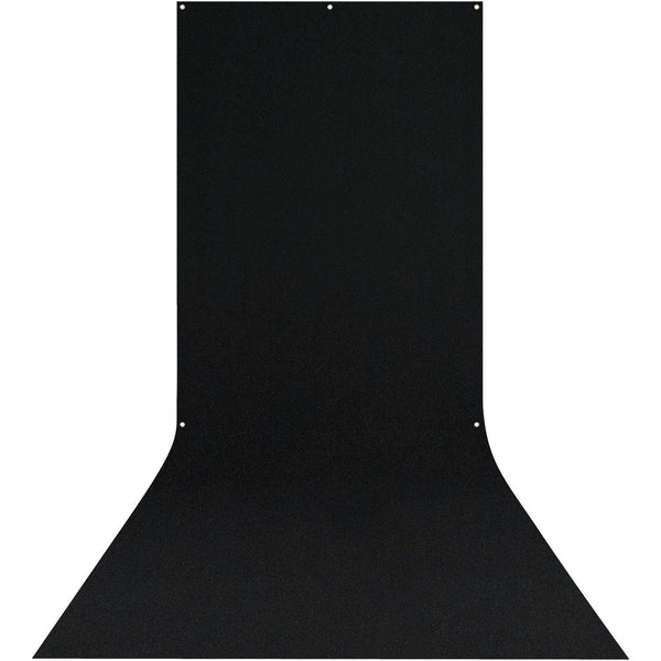 Westcott X-Drop Wrinkle-Resistant Backdrop - Rich Black Sweep (5' x 12') | PROCAM