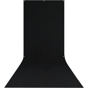 Westcott X-Drop Wrinkle-Resistant Backdrop - Rich Black Sweep (5' x 12') at PROCAM | procam.com