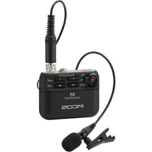 Zoom F2 Ultracompact Portable Field Recorder with Lavalier Microphone at PROCAM | procam.com