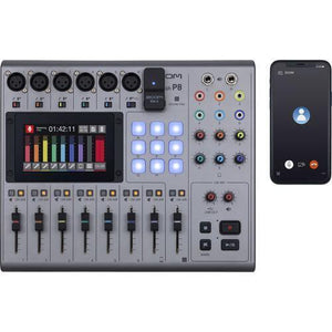 Zoom PodTrak P8 Portable Multitrack Podcast Recorder at PROCAM | procam.com